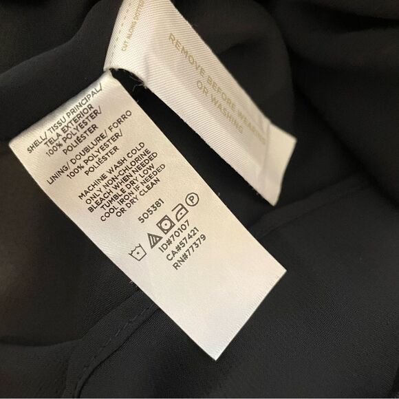 Ann Taylor Patchwork Pleated Dress Long Sleeve Size 2 NWOT - Picture 9 of 9
